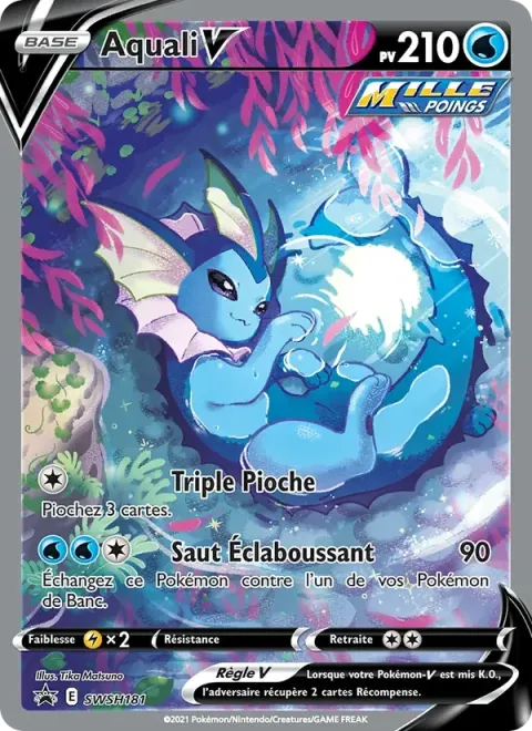Carte Pokémon Aquali V SWSH181, extension Promo SWSH
