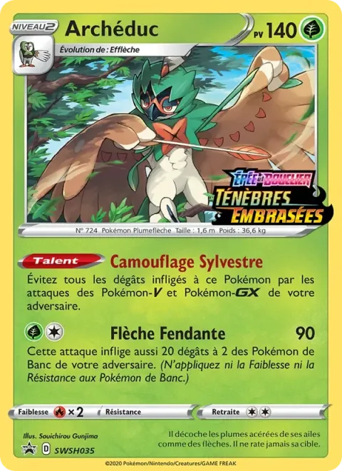 Carte Pokémon Archéduc SWSH035, extension Promo SWSH