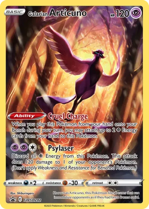 Carte Pokémon Artikodin de Galar SWSH282, extension Promo SWSH