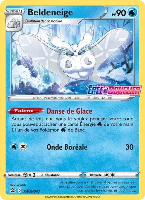 Carte Pokémon Beldeneige SWSH007, extension Promo SWSH