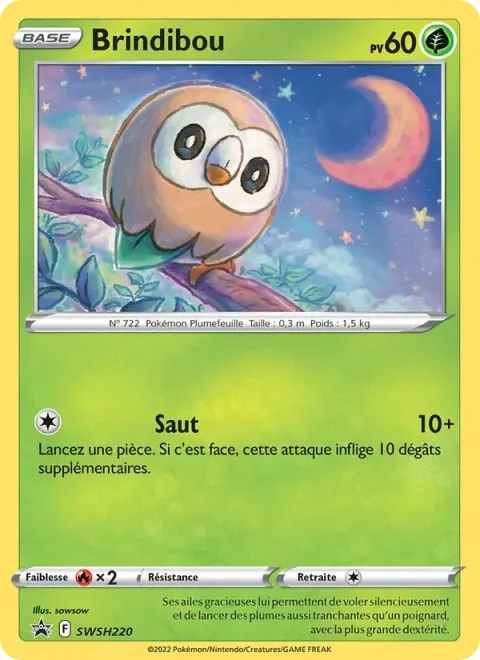 Carte Pokémon Brindibou SWSH220, extension Promo SWSH