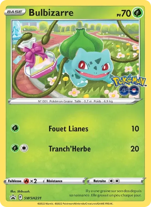 Carte Pokémon Bulbizarre SWSH231, extension Promo SWSH