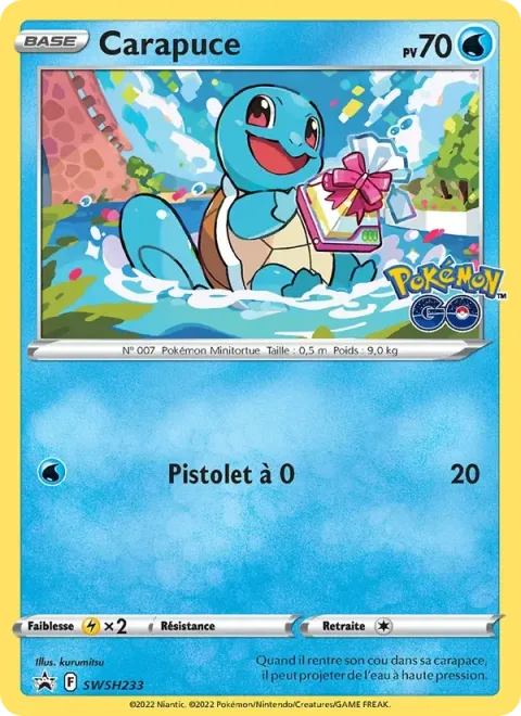Carte Pokémon Carapuce SWSH233, extension Promo SWSH