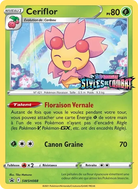 Carte Pokémon Ceriflor SWSH088, extension Promo SWSH