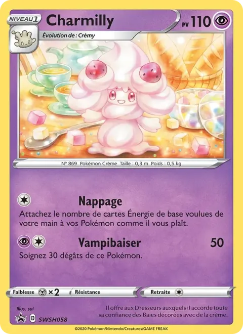 Carte Pokémon Charmilly SWSH058, extension Promo SWSH