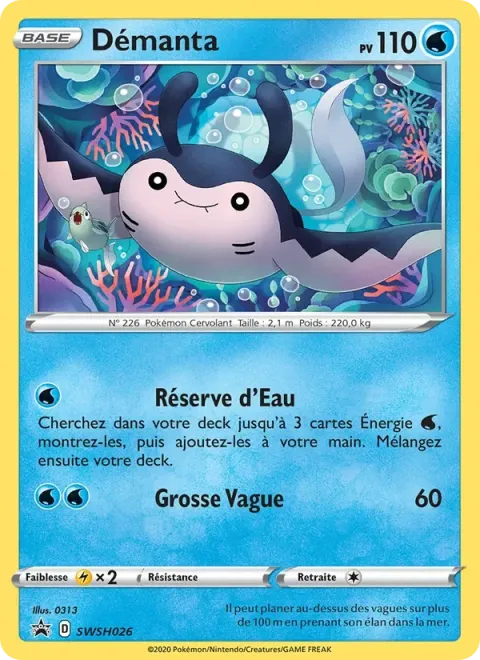 Carte Pokémon Démanta SWSH026, extension Promo SWSH