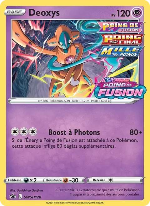 Carte Pokémon Deoxys SWSH170, extension Promo SWSH