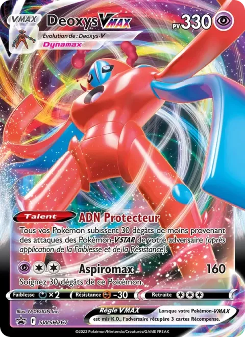 Carte Pokémon Deoxys VMAX SWSH267, extension Promo SWSH