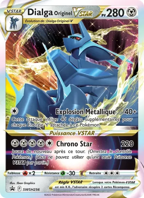 Carte Pokémon Dialga Originel VSTAR SWSH256, extension Promo SWSH