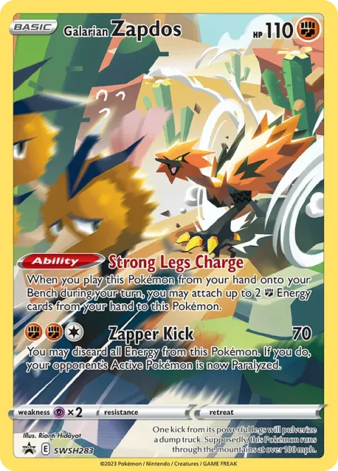 Carte Pokémon Électhor de Galar SWSH283, extension Promo SWSH