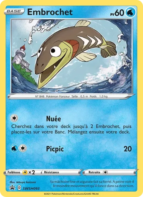 Carte Pokémon Embrochet SWSH093, extension Promo SWSH