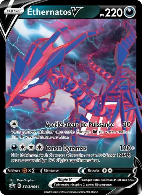 Carte Pokémon Éthernatos V SWSH064, extension Promo SWSH