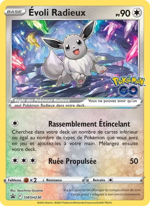Carte Pokémon Évoli Radieux SWSH230, extension Promo SWSH
