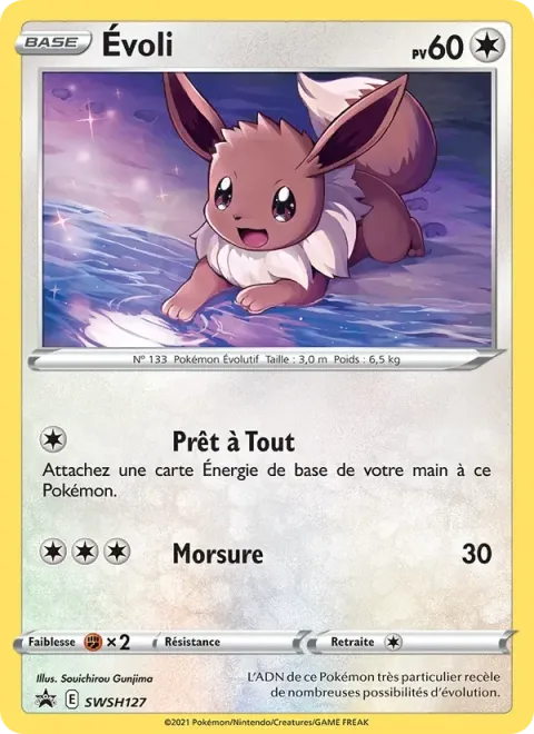 Carte Pokémon Évoli SWSH127, extension Promo SWSH
