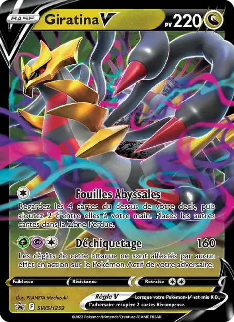 Carte Pokémon Giratina V SWSH259, extension Promo SWSH