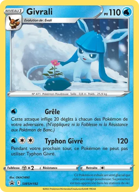 Carte Pokémon Givrali SWSH192, extension Promo SWSH