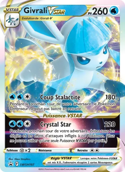 Carte Pokémon Givrali VSTAR SWSH197, extension Promo SWSH