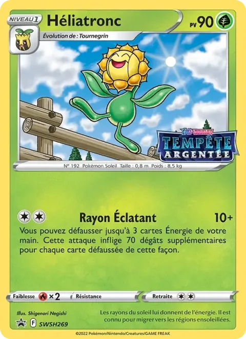 Carte Pokémon Héliatronc SWSH269, extension Promo SWSH