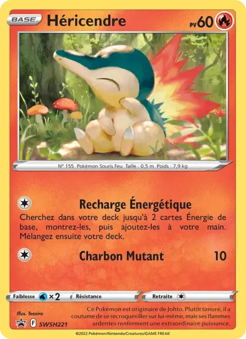 Carte Pokémon Héricendre SWSH221, extension Promo SWSH