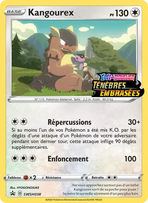 Carte Pokémon Kangourex SWSH038, extension Promo SWSH