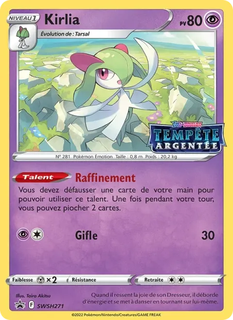 Carte Pokémon Kirlia SWSH271, extension Promo SWSH