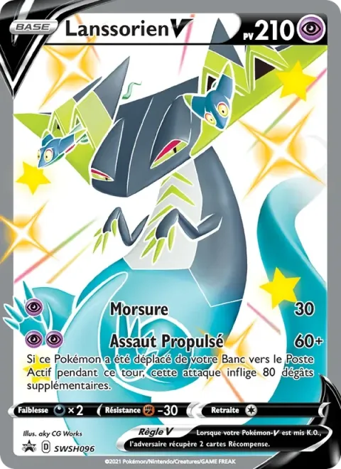 Carte Pokémon Lanssorien V SWSH096, extension Promo SWSH