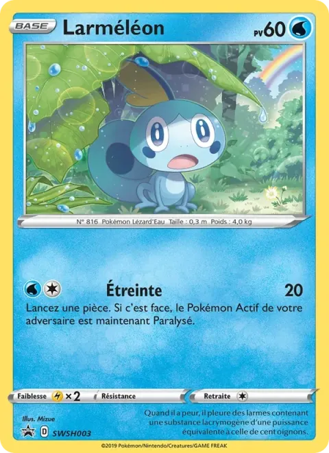 Carte Pokémon Larméléon SWSH003, extension Promo SWSH