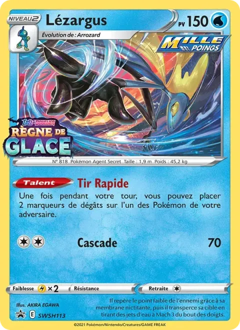 Carte Pokémon Lézargus SWSH113, extension Promo SWSH