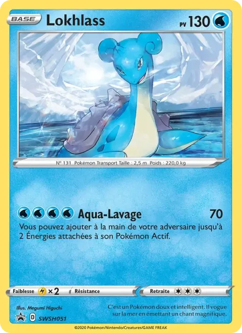 Carte Pokémon Lokhlass SWSH051, extension Promo SWSH