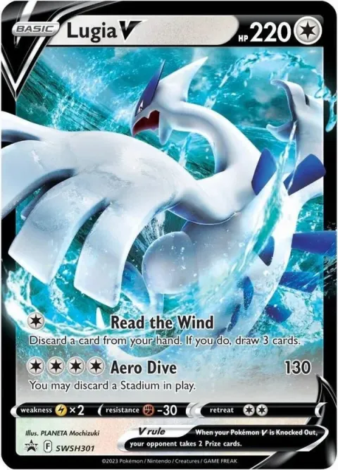 Carte Pokémon Lugia V SWSH301, extension Promo SWSH