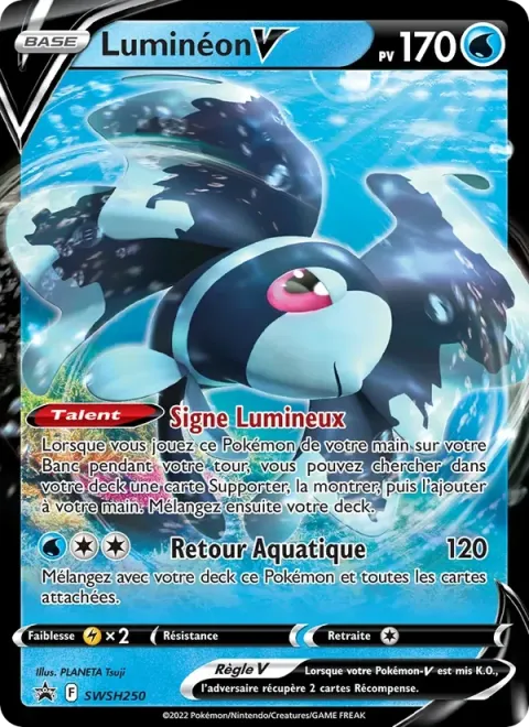 Carte Pokémon Luminéon V SWSH250, extension Promo SWSH