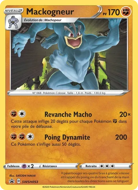 Carte Pokémon Mackogneur SWSH053, extension Promo SWSH