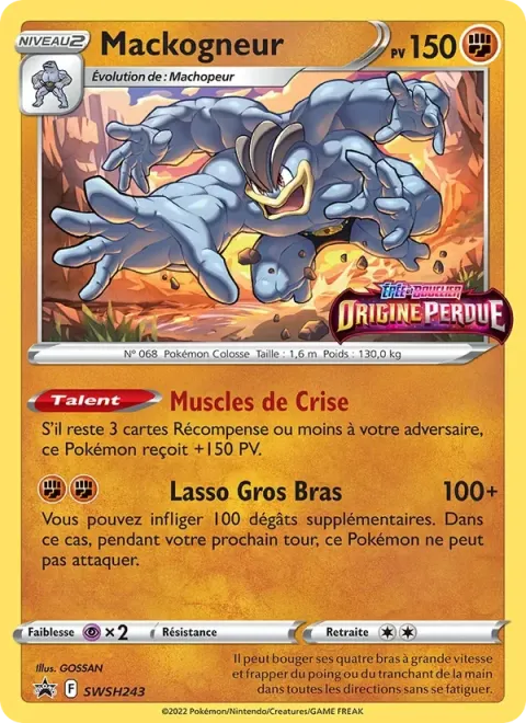 Carte Pokémon Mackogneur SWSH243, extension Promo SWSH