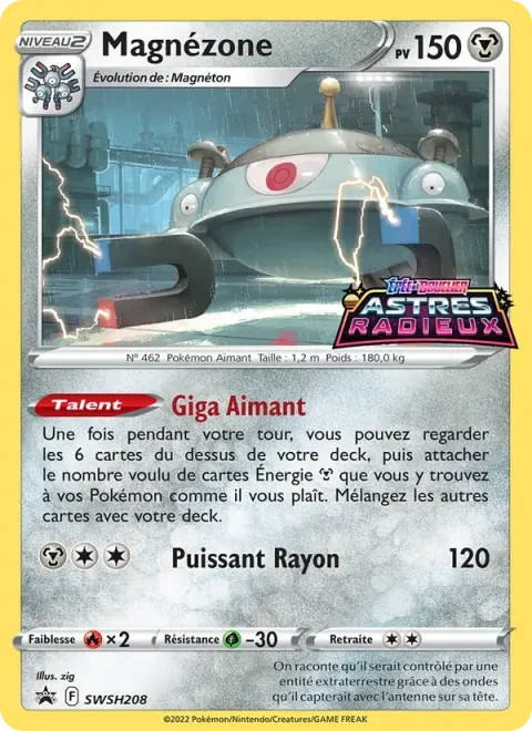 Carte Pokémon Magnézone SWSH208, extension Promo SWSH