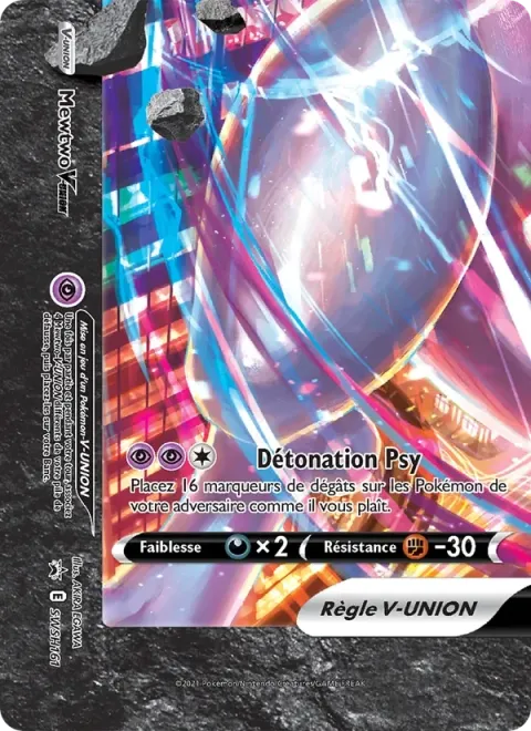 Carte Pokémon Mewtwo V-UNION SWSH161, extension Promo SWSH