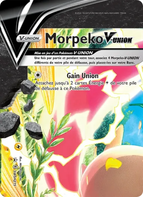 Carte Pokémon Morpeko V-UNION SWSH215, extension Promo SWSH