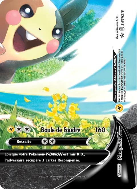 Carte Pokémon Morpeko V-UNION SWSH218, extension Promo SWSH