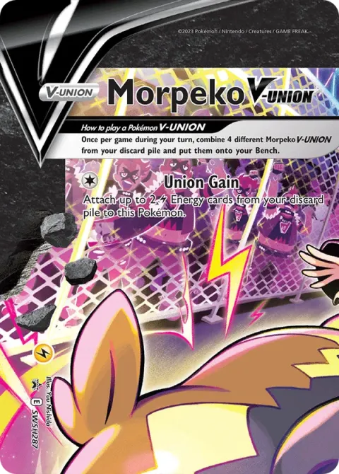 Carte Pokémon Morpeko V-UNION SWSH287, extension Promo SWSH