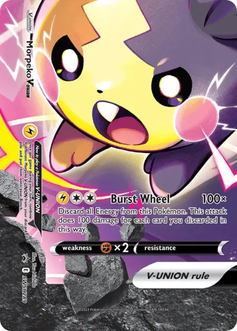 Carte Pokémon Morpeko V-UNION SWSH289, extension Promo SWSH