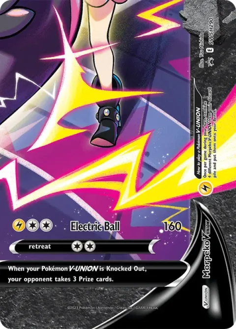 Carte Pokémon Morpeko V-UNION SWSH290, extension Promo SWSH