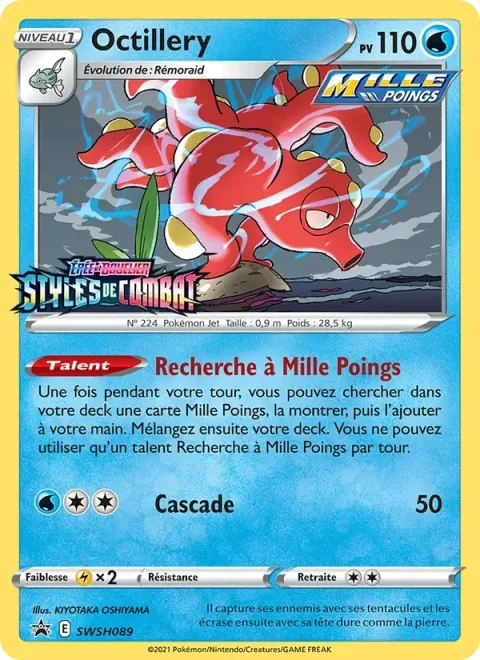 Carte Pokémon Octillery SWSH089, extension Promo SWSH