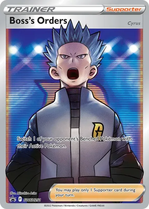 Carte Pokémon Ordres du Boss SWSH251, extension Promo SWSH