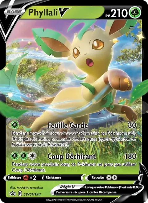 Carte Pokémon Phyllali V SWSH194, extension Promo SWSH