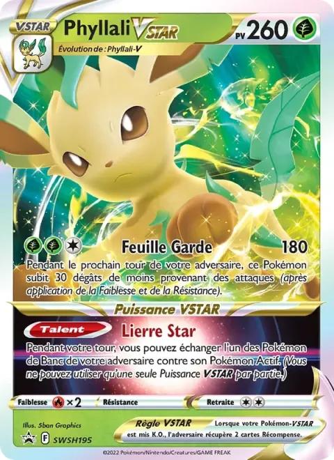 Carte Pokémon Phyllali VSTAR SWSH195, extension Promo SWSH