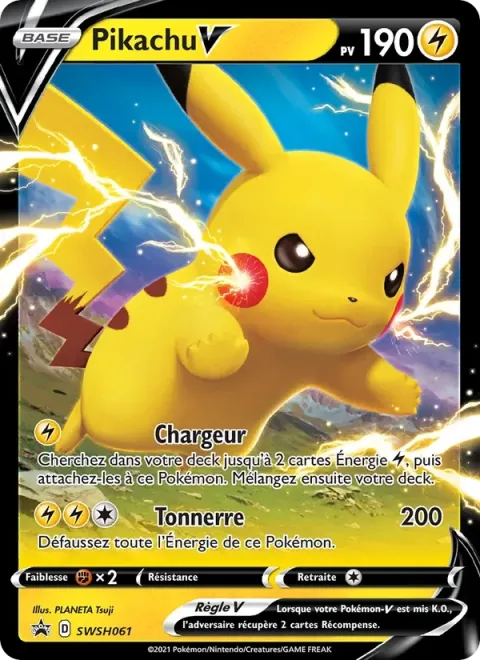 Carte Pokémon Pikachu V SWSH061, extension Promo SWSH