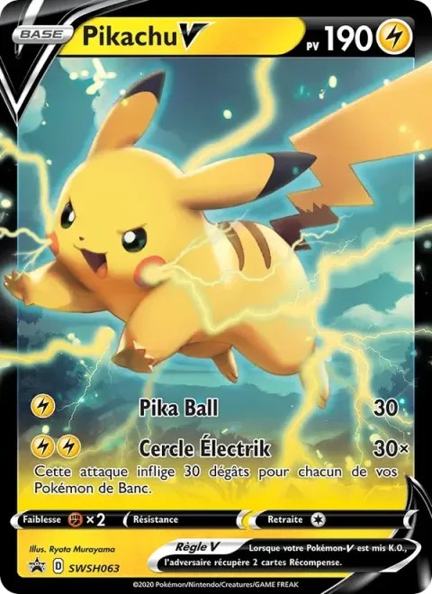 Carte Pokémon Pikachu V SWSH063, extension Promo SWSH