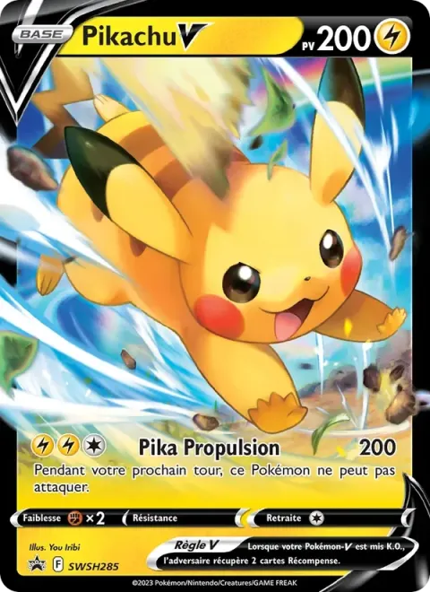 Carte Pokémon Pikachu V SWSH285, extension Promo SWSH