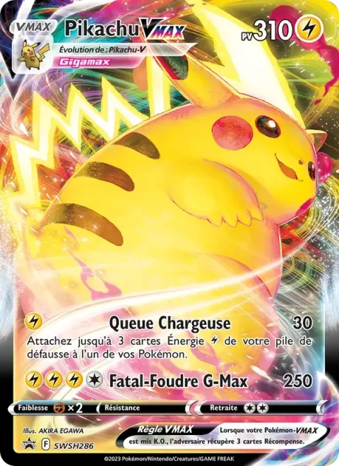 Carte Pokémon Pikachu VMAX SWSH286, extension Promo SWSH