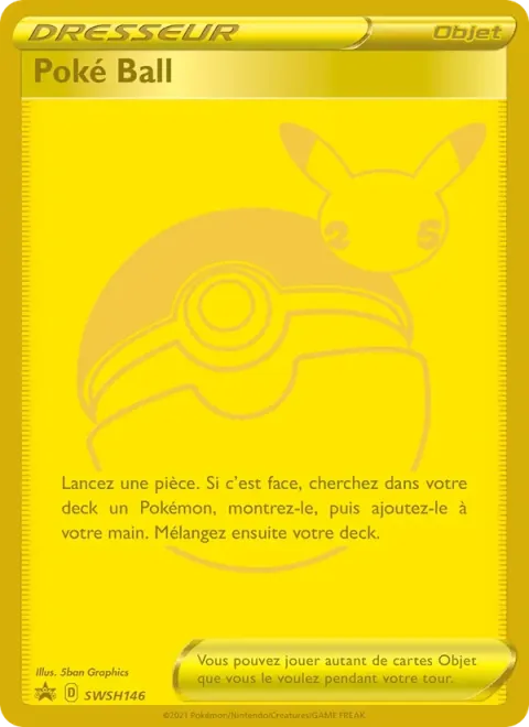 Carte Pokémon Poké Ball SWSH146, extension Promo SWSH