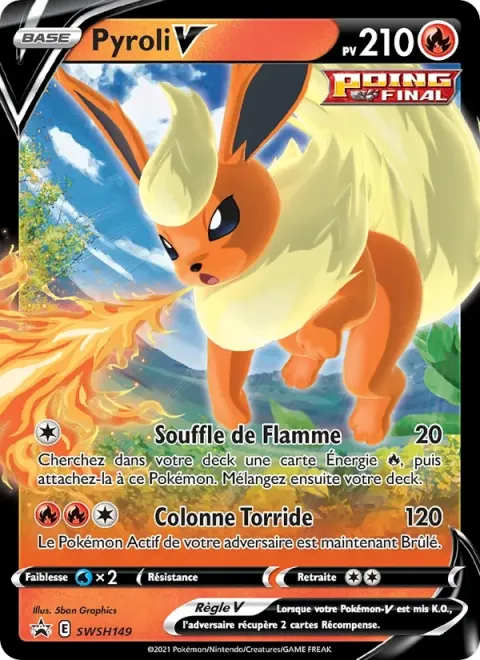 Carte Pokémon Pyroli V SWSH149, extension Promo SWSH